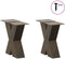 vidaXL - Salontafelpoten - 2 - st - X-vormig - 30x(30-31) - cm - staal - naturel
