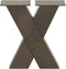 vidaXL - Salontafelpoten - 2 - st - X-vormig - 30x(30-31) - cm - staal - naturel