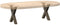 vidaXL - Salontafelpoten - 2 - st - X-vormig - 37x(30-31) - cm - staal - naturel