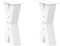 vidaXL - Salontafelpoten - 2 - st - X-vormig - 38x(42-43) - cm - staal - wit
