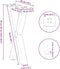vidaXL - Salontafelpoten - 2 - st - X-vormig - 38x(42-43) - cm - staal - wit