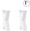 vidaXL - Salontafelpoten - 2 - st - X-vormig - 38x(42-43) - cm - staal - wit
