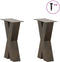 vidaXL - Salontafelpoten - 2 - st - X-vormig - 38x(42-43) - cm - staal - naturel