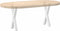 vidaXL - Salontafelpoten - 2 - st - X-vormig - 38x(42-43) - cm - staal - wit