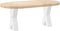 vidaXL - Salontafelpoten - 2 - st - X-vormig - 38x(42-43) - cm - staal - wit