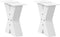 vidaXL - Salontafelpoten - 2 - st - X-vormig - 40x(30-31) - cm - staal - wit