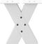 vidaXL - Salontafelpoten - 2 - st - X-vormig - 40x(30-31) - cm - staal - wit