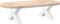 vidaXL - Salontafelpoten - 2 - st - X-vormig - 50x(30-31) - cm - staal - wit