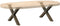 vidaXL - Salontafelpoten - 2 - st - X-vormig - 50x(30-31) - cm - staal - naturel