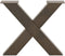 vidaXL - Salontafelpoten - 2 - st - X-vormig - 50x(42-43) - cm - staal - naturel