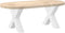 vidaXL - Salontafelpoten - 2 - st - X-vormig - 50x(42-43) - cm - staal - wit