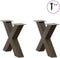 vidaXL - Salontafelpoten - 2 - st - X-vormig - 50x(42-43) - cm - staal - naturel