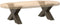 vidaXL - Salontafelpoten - 2 - st - X-vormig - 60x(30-31) - cm - staal - naturel