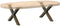 vidaXL - Salontafelpoten - 2 - st - X-vormig - 60x(30-31) - cm - staal - naturel