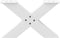 vidaXL - Salontafelpoten - 2 - st - X-vormig - 60x(30-31) - cm - staal - wit