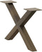 vidaXL - Salontafelpoten - 2 - st - X-vormig - 60x(30-31) - cm - staal - naturel