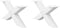 vidaXL - Salontafelpoten - 2 - st - X-vormig - 70x(30-31) - cm - staal - wit