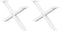 vidaXL - Salontafelpoten - 2 - st - X-vormig - 70x(30-31) - cm - staal - wit