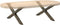 vidaXL - Salontafelpoten - 2 - st - X-vormig - 70x(30-31) - cm - staal - naturel
