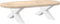 vidaXL - Salontafelpoten - 2 - st - X-vormig - 70x(30-31) - cm - staal - wit