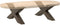 vidaXL - Salontafelpoten - 2 - st - X-vormig - 70x(30-31) - cm - staal - naturel