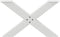 vidaXL - Salontafelpoten - 2 - st - X-vormig - 70x(42-43) - cm - staal - wit