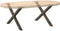 vidaXL - Salontafelpoten - 2 - st - X-vormig - 70x(42-43) - cm - staal - naturel