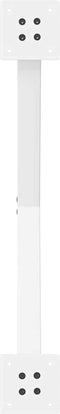 vidaXL - Salontafelpoten - 2 - st - X-vormig - 70x(42-43) - cm - staal - wit