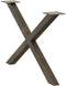 vidaXL - Salontafelpoten - 2 - st - X-vormig - 70x(42-43) - cm - staal - naturel