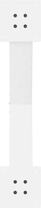 vidaXL - Salontafelpoten - 2 - st - X-vormig - 70x(42-43) - cm - staal - wit
