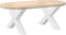 vidaXL - Salontafelpoten - 2 - st - X-vormig - 70x(42-43) - cm - staal - wit