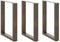 vidaXL - Salontafelpoten - 3 - st - U-vormig - 70x(72-73) - cm - staal - naturel