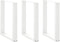 vidaXL - Salontafelpoten - 3 - st - U-vormig - 70x(72-73) - cm - staal - wit