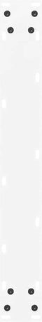 vidaXL - Salontafelpoten - 3 - st - U-vormig - 70x(72-73) - cm - staal - wit
