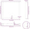 vidaXL - Salontafelpoten - 3 - st - U-vormig - 80x(72-73) - cm - staal - wit