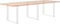 vidaXL - Salontafelpoten - 3 - st - U-vormig - 80x(72-73) - cm - staal - wit