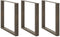 vidaXL - Salontafelpoten - 3 - st - U-vormig - 90x(72-73) - cm - staal - naturel