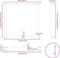 vidaXL - Salontafelpoten - 3 - st - U-vormig - 90x(72-73) - cm - staal - wit