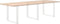 vidaXL - Salontafelpoten - 3 - st - U-vormig - 90x(72-73) - cm - staal - wit