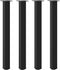 vidaXL - Salontafelpoten - 4 - st - 100-102 - cm - staal - zwart