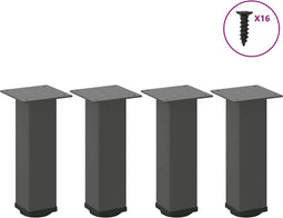 vidaXL - Salontafelpoten - 4 - st - 30-32 - cm - staal - antraciet