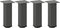 vidaXL - Salontafelpoten - 4 - st - 30-32 - cm - staal - antraciet