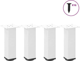 vidaXL - Salontafelpoten - 4 - st - 30-32 - cm - staal - wit
