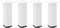 vidaXL - Salontafelpoten - 4 - st - 30-32 - cm - staal - wit