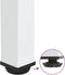 vidaXL - Salontafelpoten - 4 - st - 30-32 - cm - staal - wit