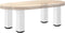 vidaXL - Salontafelpoten - 4 - st - 30-32 - cm - staal - wit