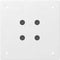 vidaXL - Salontafelpoten - 4 - st - 30-32 - cm - staal - wit