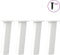 vidaXL - Salontafelpoten - 4 - st - 30 - cm - staal - wit