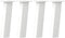 vidaXL - Salontafelpoten - 4 - st - 30 - cm - staal - wit