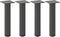 vidaXL - Salontafelpoten - 4 - st - 42-44 - cm - staal - antraciet